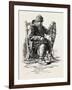 French Canadian Life, Habitant and Snow-Shoes, Canada, Nineteenth Century-null-Framed Giclee Print