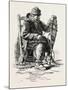 French Canadian Life, Habitant and Snow-Shoes, Canada, Nineteenth Century-null-Mounted Giclee Print