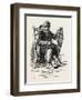 French Canadian Life, Habitant and Snow-Shoes, Canada, Nineteenth Century-null-Framed Giclee Print