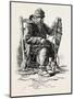 French Canadian Life, Habitant and Snow-Shoes, Canada, Nineteenth Century-null-Mounted Giclee Print