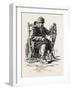 French Canadian Life, Habitant and Snow-Shoes, Canada, Nineteenth Century-null-Framed Giclee Print