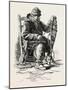 French Canadian Life, Habitant and Snow-Shoes, Canada, Nineteenth Century-null-Mounted Giclee Print