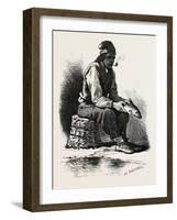 French Canadian Life, Half-Breed Fisherman, Canada, Nineteenth Century-null-Framed Giclee Print