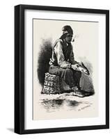 French Canadian Life, Half-Breed Fisherman, Canada, Nineteenth Century-null-Framed Giclee Print