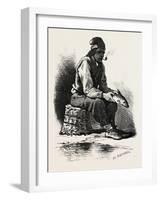 French Canadian Life, Half-Breed Fisherman, Canada, Nineteenth Century-null-Framed Giclee Print