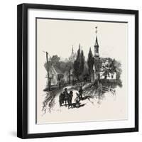 French Canadian Life, L'Ange Gardien., Canada, Nineteenth Century-null-Framed Giclee Print