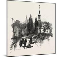 French Canadian Life, L'Ange Gardien., Canada, Nineteenth Century-null-Mounted Giclee Print