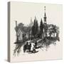 French Canadian Life, L'Ange Gardien., Canada, Nineteenth Century-null-Stretched Canvas