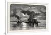 French Canadian Life, Light-Ship on the St. Lawrence, Canada, Nineteenth Century-null-Framed Giclee Print