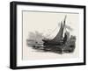 French Canadian Life, Loading a Batteau at Low Tide, Canada, Nineteenth Century-null-Framed Giclee Print