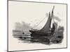 French Canadian Life, Loading a Batteau at Low Tide, Canada, Nineteenth Century-null-Mounted Giclee Print