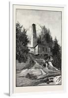 French Canadian Life, Old Chimney and Chateau, Canada, Nineteenth Century-null-Framed Giclee Print