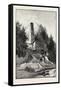 French Canadian Life, Old Chimney and Chateau, Canada, Nineteenth Century-null-Framed Stretched Canvas