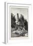 French Canadian Life, Old Chimney and Chateau, Canada, Nineteenth Century-null-Framed Giclee Print