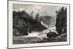 French Canadian Life, Shawenegan Falls, Canada, Nineteenth Century-null-Mounted Giclee Print
