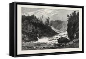 French Canadian Life, Shawenegan Falls, Canada, Nineteenth Century-null-Framed Stretched Canvas