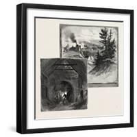 French Canadian Life, St. Maurice Forges, Canada, Nineteenth Century-null-Framed Giclee Print