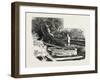 French Canadian Life, Wayside Watering Trough, Canada, Nineteenth Century-null-Framed Giclee Print