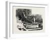 French Canadian Life, Wayside Watering Trough, Canada, Nineteenth Century-null-Framed Giclee Print
