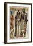 French Capetian Costumes, 1000-null-Framed Giclee Print