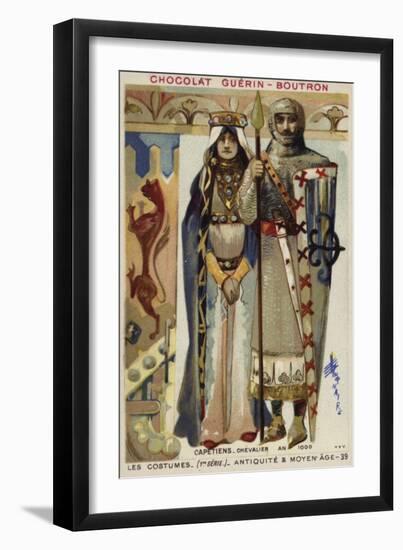French Capetian Costumes, 1000-null-Framed Giclee Print