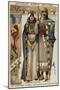 French Capetian Costumes, 1000-null-Mounted Giclee Print