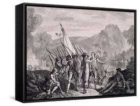 French Capture of Tobago, 1781-Francois Godefroy-Framed Stretched Canvas