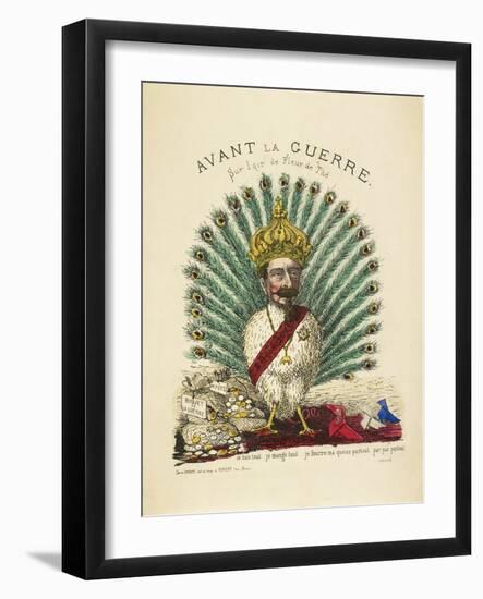 French Caricature - Avant La Guerre-null-Framed Giclee Print