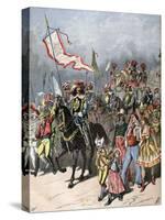 French Carnival of the Fattened Ox, in Former Times, 1891-Henri Meyer-Stretched Canvas