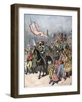 French Carnival of the Fattened Ox, in Former Times, 1891-Henri Meyer-Framed Giclee Print