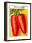 French Carrot Seed Packet-null-Framed Art Print