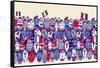 French Cartoon Supporters-NLshop-Framed Stretched Canvas