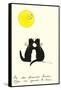 French Cat Romance-null-Framed Stretched Canvas