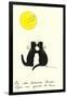 French Cat Romance-null-Framed Art Print