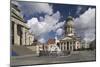 French Cathedral and statue of Friedrich Schiller on Gendarmenmarkt, Berlin, Germany-null-Mounted Art Print