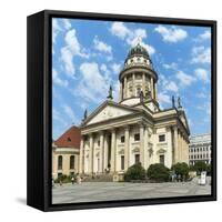 French Cathedral, Gendarmenmarkt Square, Berlin, Brandenburg, Germany, Europe-G & M Therin-Weise-Framed Stretched Canvas