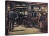 French Cattle Market 20C-Mortimer Menpes-Stretched Canvas
