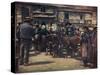 French Cattle Market 20C-Mortimer Menpes-Stretched Canvas