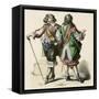 French Cavaliers 1680-null-Framed Stretched Canvas