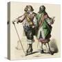 French Cavaliers 1680-null-Stretched Canvas