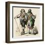 French Cavaliers 1680-null-Framed Art Print