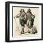 French Cavaliers 1680-null-Framed Art Print