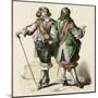 French Cavaliers 1680-null-Mounted Art Print