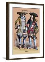 French Cavaliers, 18th Century-Richard Brown-Framed Art Print