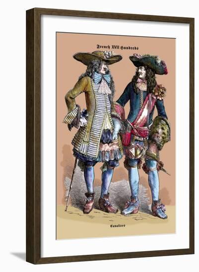 French Cavaliers, 18th Century-Richard Brown-Framed Art Print