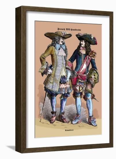 French Cavaliers, 18th Century-Richard Brown-Framed Art Print