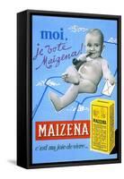 French Cereal Ad For Babies Corn Meal-Maizena-Framed Stretched Canvas