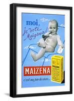 French Cereal Ad For Babies Corn Meal-Maizena-Framed Art Print