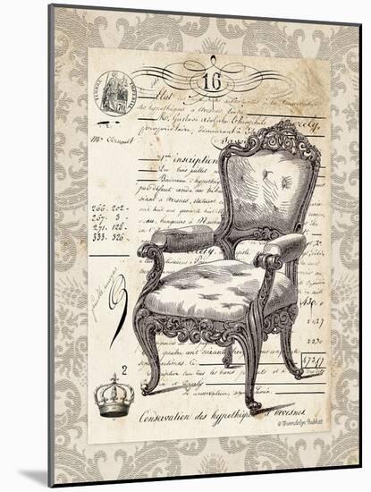 French Chair II-Gwendolyn Babbitt-Mounted Art Print