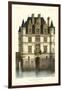 French Chateaux in Blue I-Victor Petit-Framed Art Print